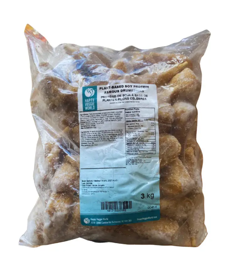 Happy Veggie World Chicken Drumsticks – Food Service (3Kg) 1