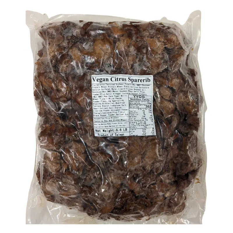 Happy Veggie World Citrus Spare Ribs – Food Service (3Kg) 1