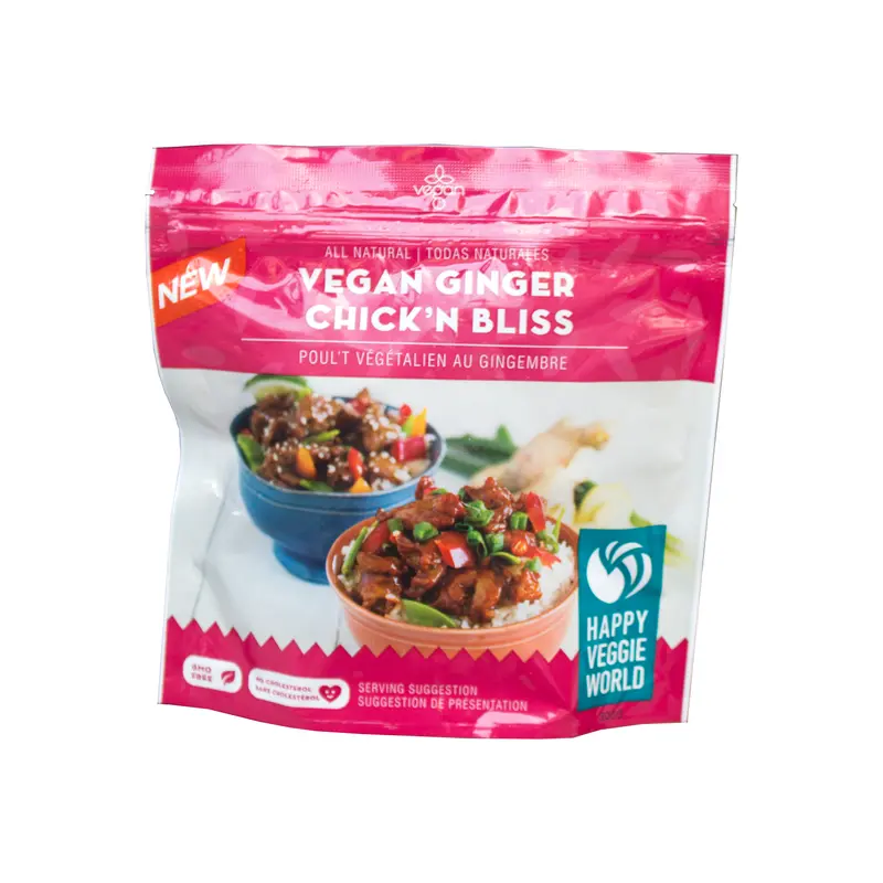 Happy Veggie World Ginger-Infused Plant-Based Chick'N (300G) 1