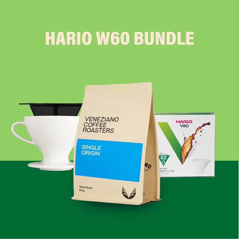 Hario W60 Coffee Brewing Bundle – Dripper, Filters & Server Kit 1
