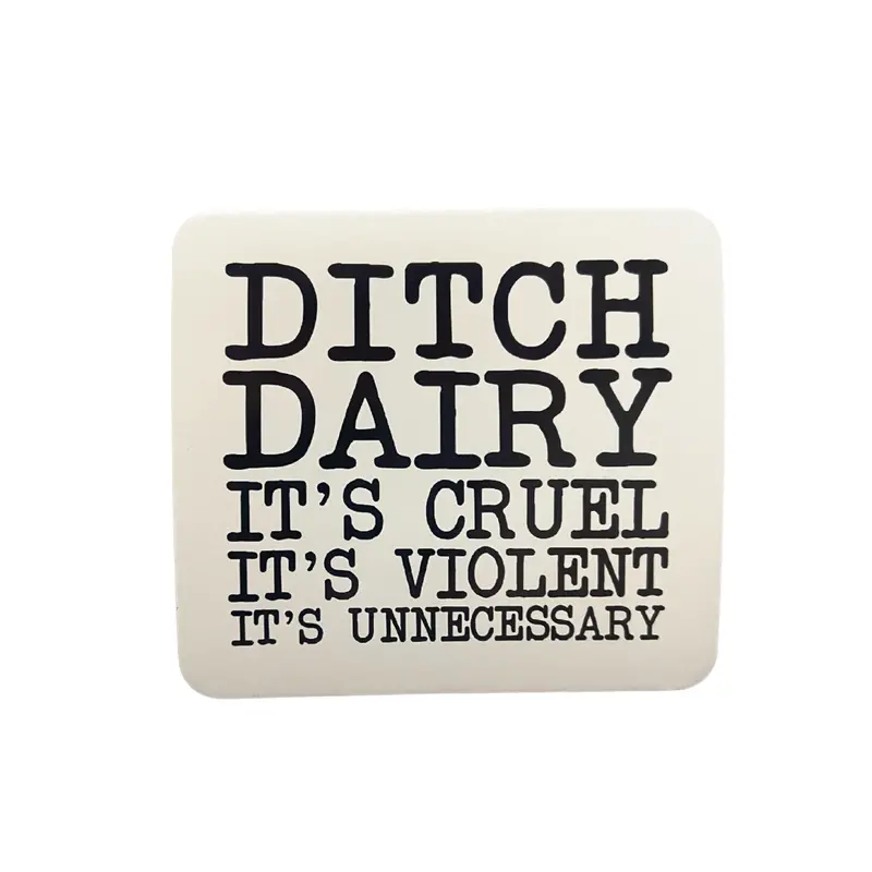 Harmlessbeings 'Ditch Dairy' Awareness Sticker 2