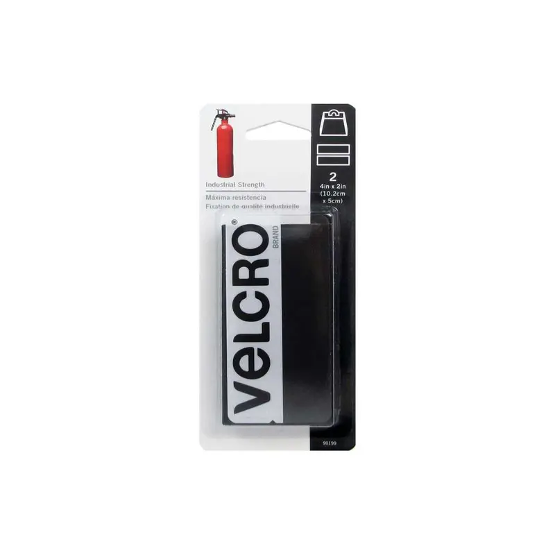 Heavy-Duty Velcro Strap Pack – 4" × 2", 2-Piece Reusable Fastening System 1