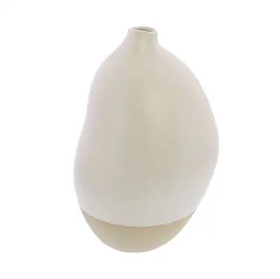 Homart Rona Ceramic Table Vase – Small, White Finish 1