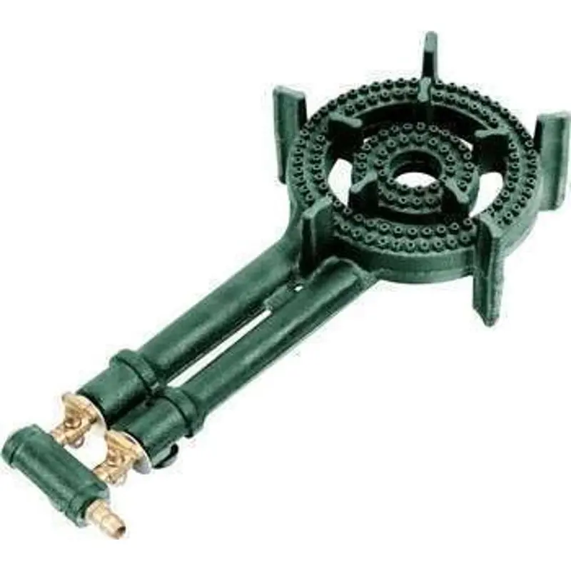 Home Basics 2-Burner Cast Iron Stove – Single Base Configuration 1