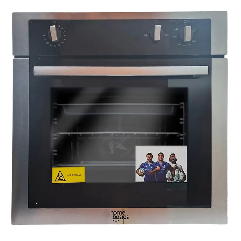 Home Basics 60 Cm Built-In Gas Oven In Stainless Steel Finish 1