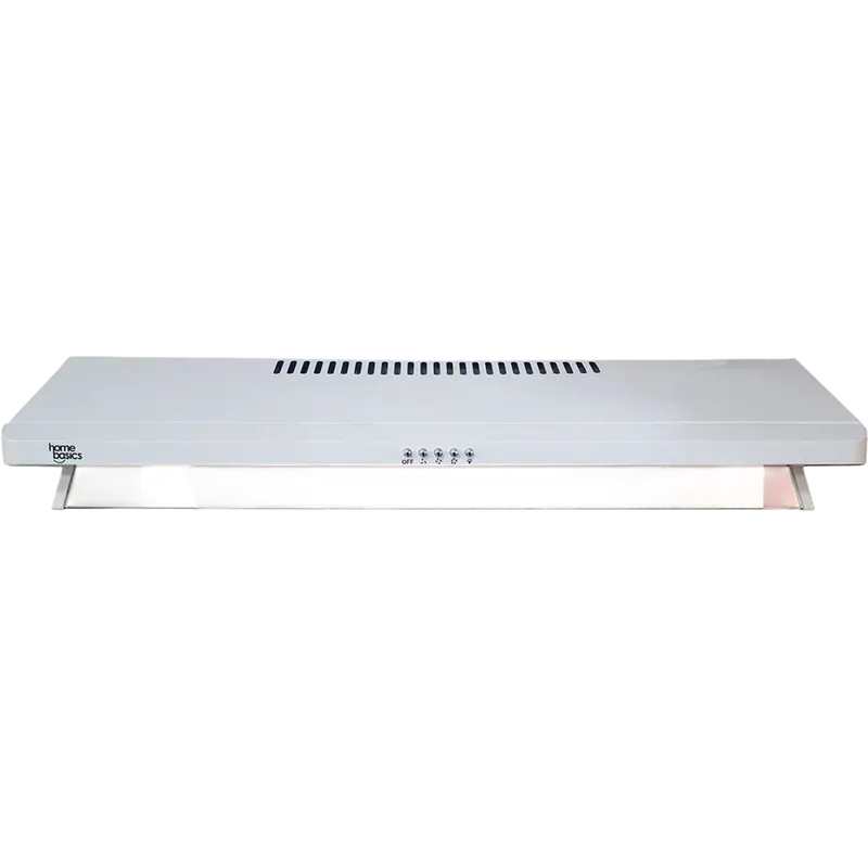 Home Basics 90Cm Under-Cabinet Range Hood – White Finish, Quiet Operation 1