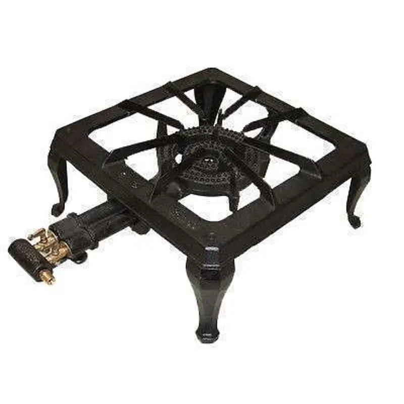 Home Basics Cast Iron Wok Burner – Dual-Ring Stove Top, Single-Burner Configuration 1