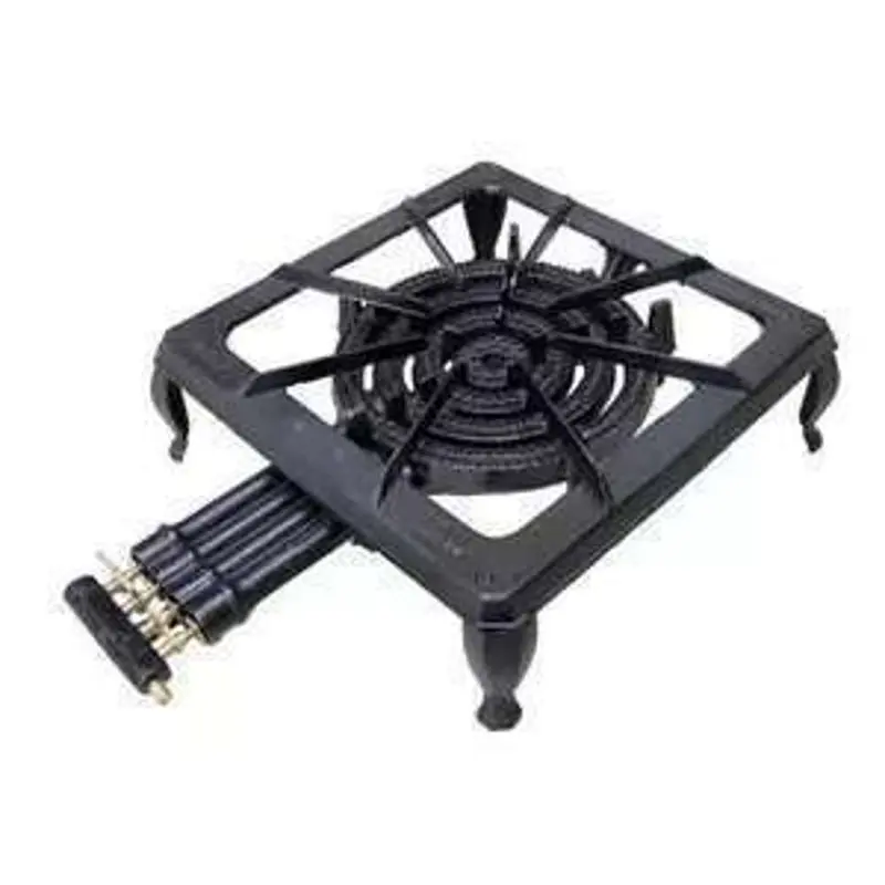 Home Basics Heavy-Duty Cast Iron 4-Burner Stove Stand (Double Unit) 1