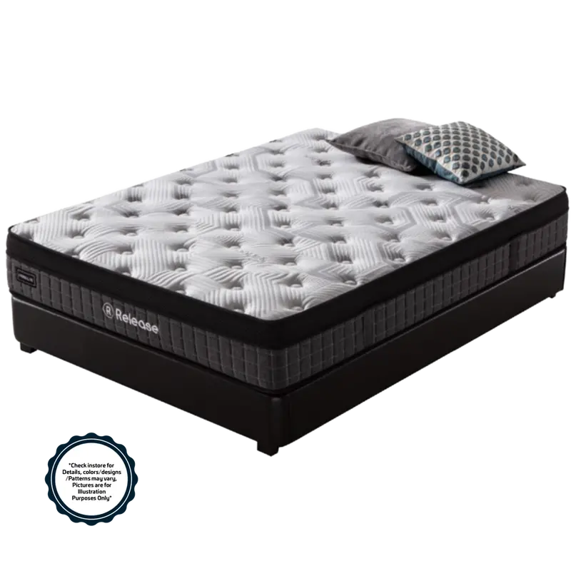 Home Basics High-Profile Pocket Spring Mattress – King Size (198X183X28Cm) 1