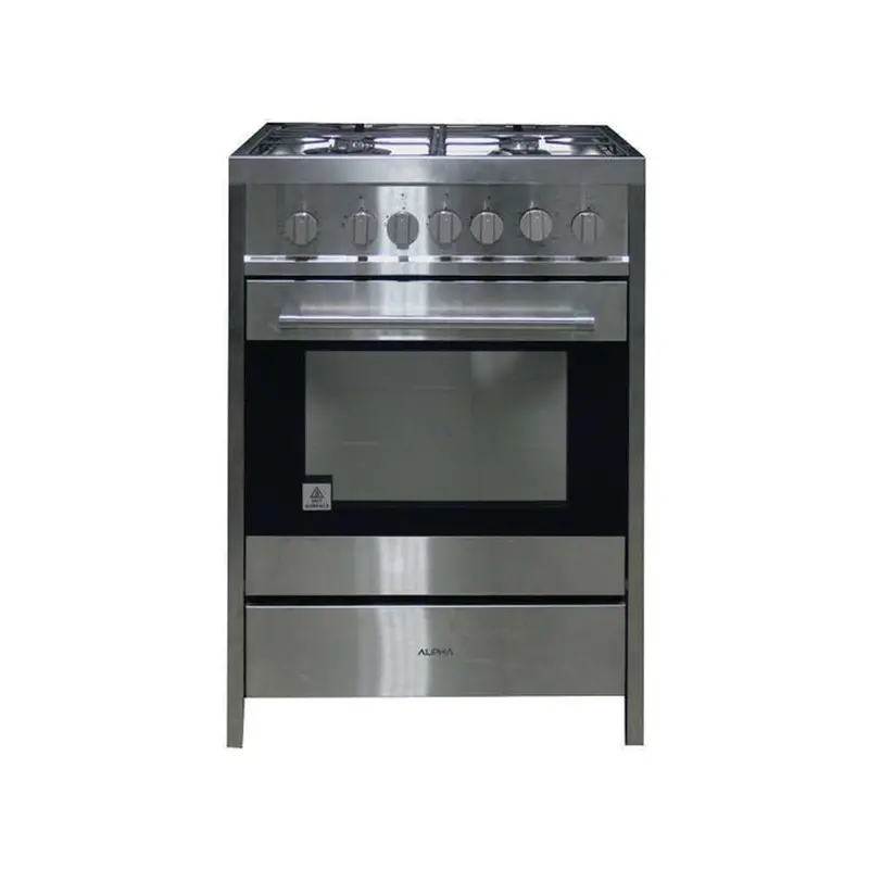 Home Basics Premium Freestanding Gas Cooker – 4 Burners, 60Cm Width, Integrated Gas Oven 1