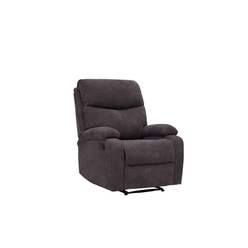 Home Basics Single Fabric Recliner Chair – Dark Grey (Model G01) 1
