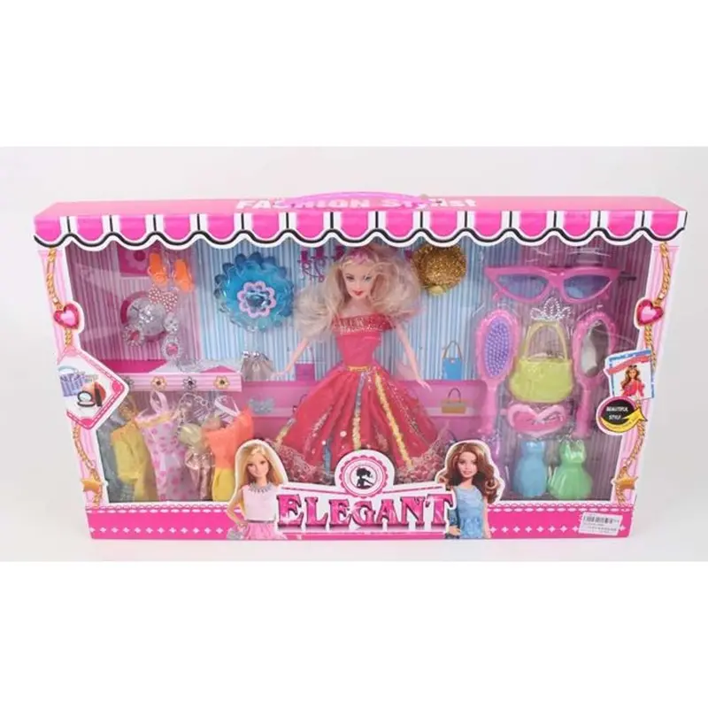 Huada 11.5-Inch Poseable Doll With Accessory Pack 1