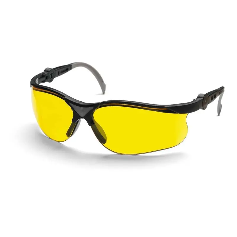 Husqvarna Yellow-Tint Protective Safety Glasses – Lightweight Fit 1