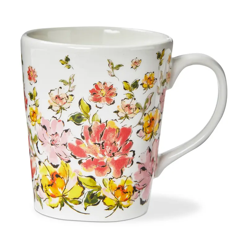 In Bloom Ceramic Mug – Multi-Earthenware Spring Design 1