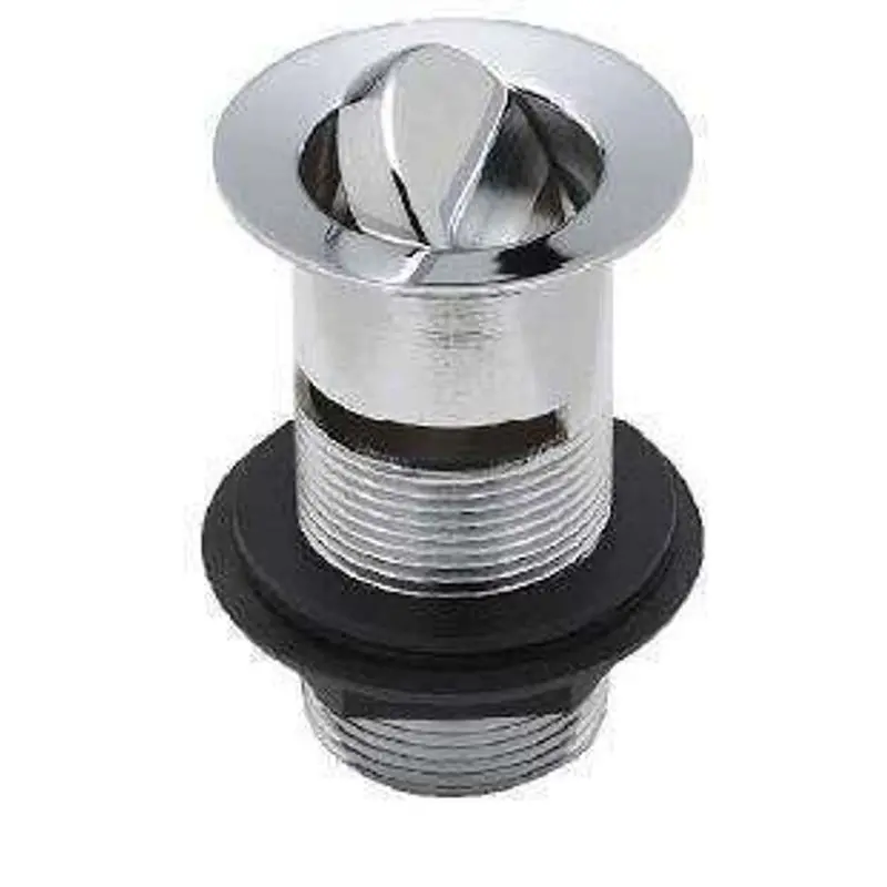 Inox Anti-Vandal Flip-Top Waste With Overflow – 32 × 78 Mm, Brass Chrome-Plated 1