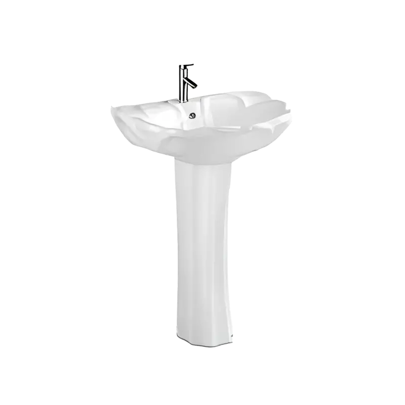 Inox Trend Lotus-Style Pedestal Basin – 605 X 590 X 840 Mm 1