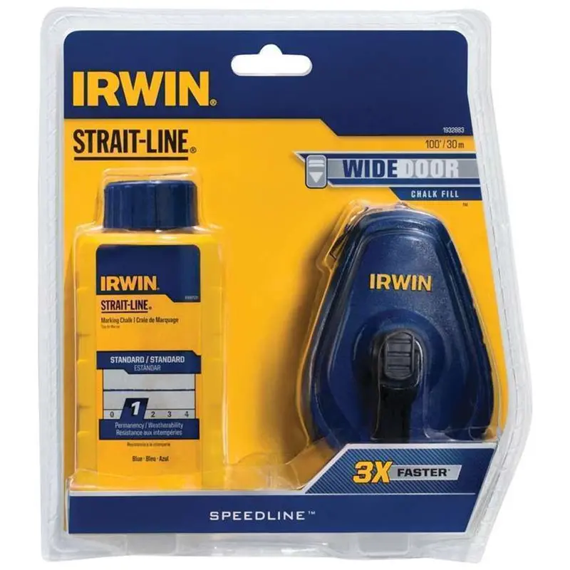 Irwin 100-Inch Chalk Line Reel And Refill Kit 1