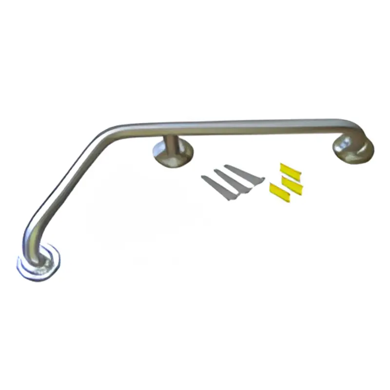 L-Shaped Grab Bar – 410 × 240 Mm × 25 Mm, 115° Angle Mount 1