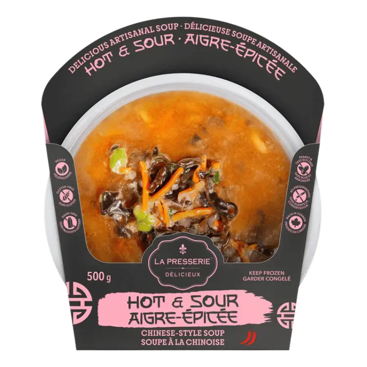 La Presserie Hot & Sour Soup – Ready-To-Eat (500G) 1