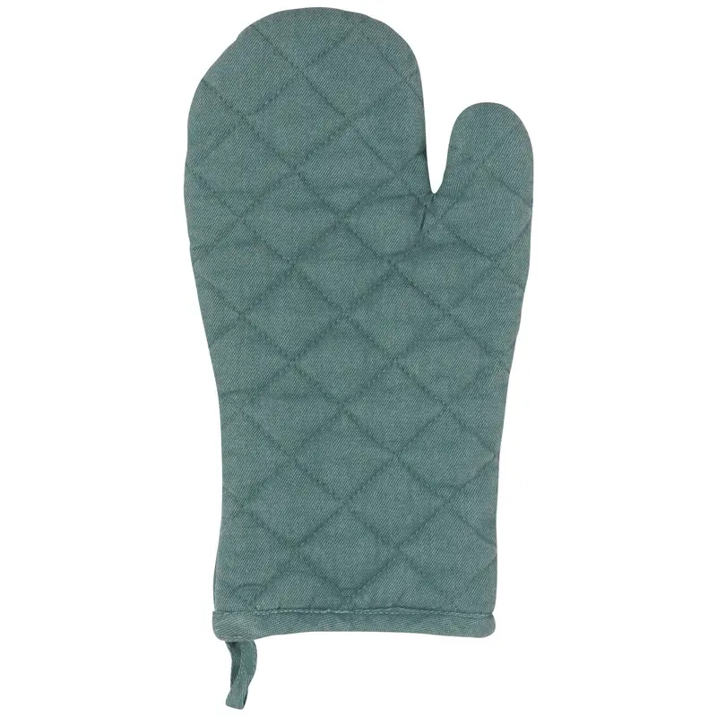 Lagoon Blue Oven Mitt And Coordinating Potholder 1
