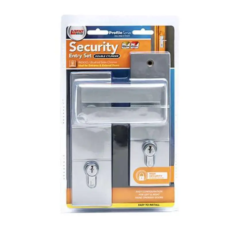 Lane Lever Privacy Door Handle Set — 65Mm Round Backset, Bsc Standard 1