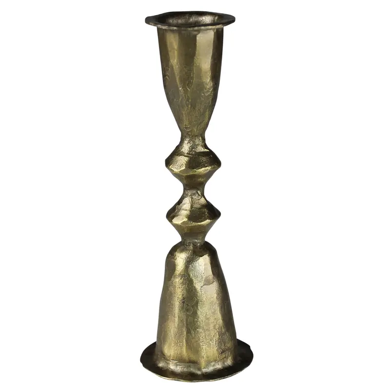Large Brass Taper Candle Holder – Haiku Collection 1