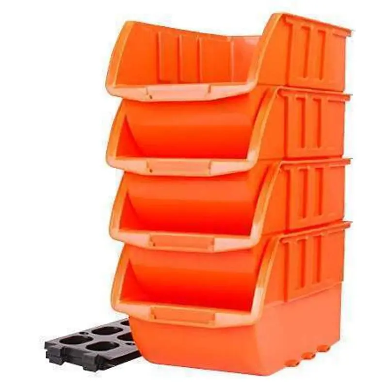 Large Stackable Storage Bins – High-Capacity Design (21 × 12.7 Cm, 4-Pack) 1