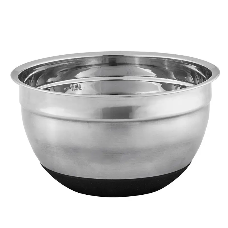 Large Stainless Steel Mixing Bowl With Non-Slip Base 1