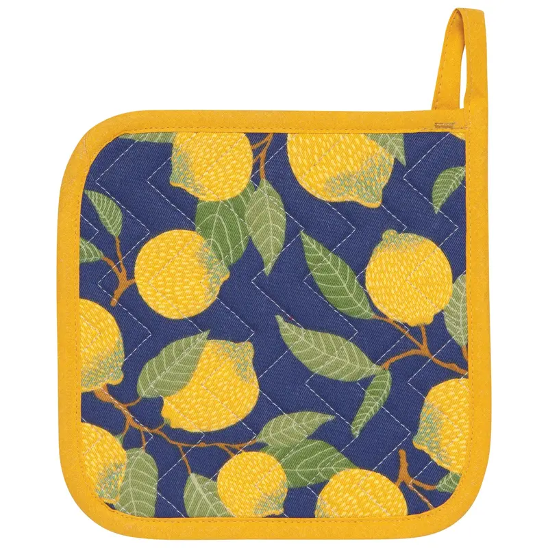 Lemon-Printed Silicone-Reinforced Potholder 1