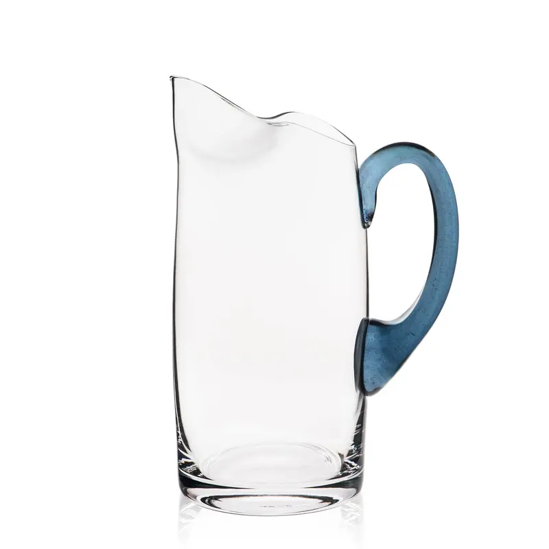 Les Nuages Blue-Handled Ceramic Pitcher 1