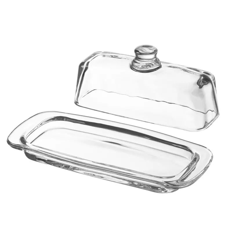 Lidded Glass Butter Keeper With Airtight Seal 1
