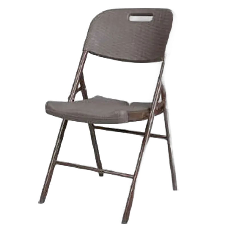 Lifestyle Rattan-Style Folding Chair – Brown 1