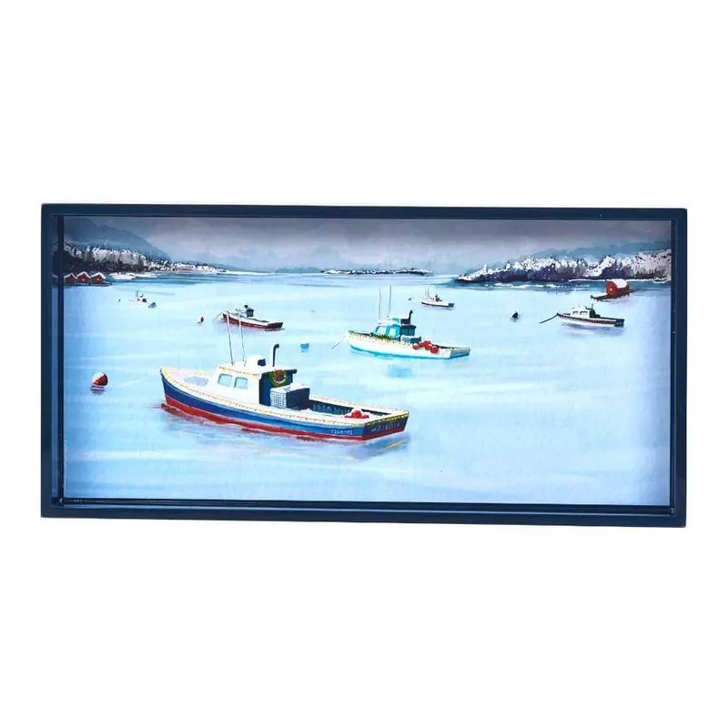 Lobster Boat Parade Decorative Tray – Nautical-Themed Coastal Tableware 1