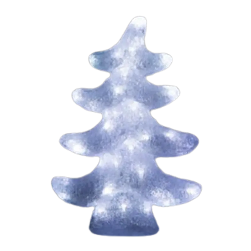 Loftek Light-Up Acrylic Christmas Tree – 28 X 13 X 48 Cm 1