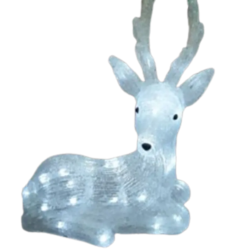 Loftek Lighted Acrylic Deer Sculpture – 33 X 20 X 35 Cm 1
