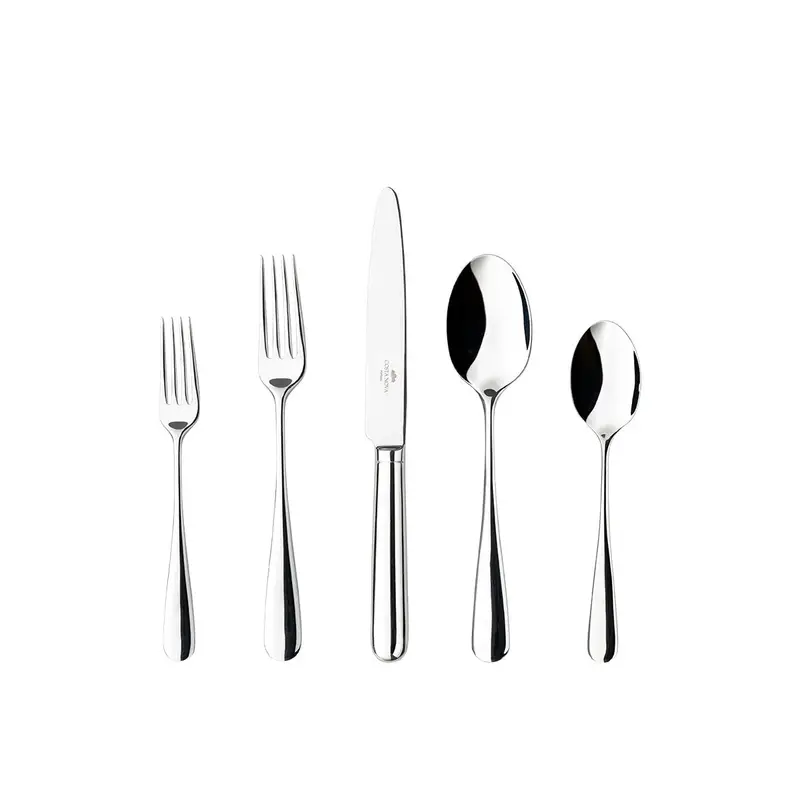 Lumi Collection Polished Stainless Steel Flatware Set 1