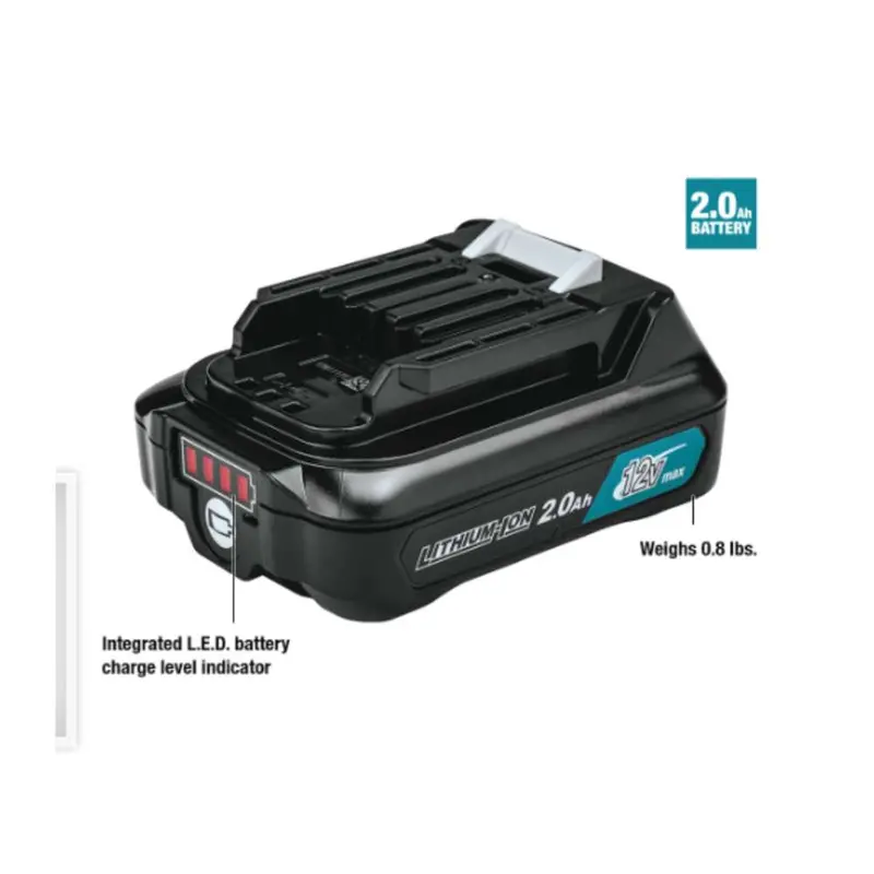 Makita 12V Lithium-Ion Battery – 2.0 Ah Capacity 1
