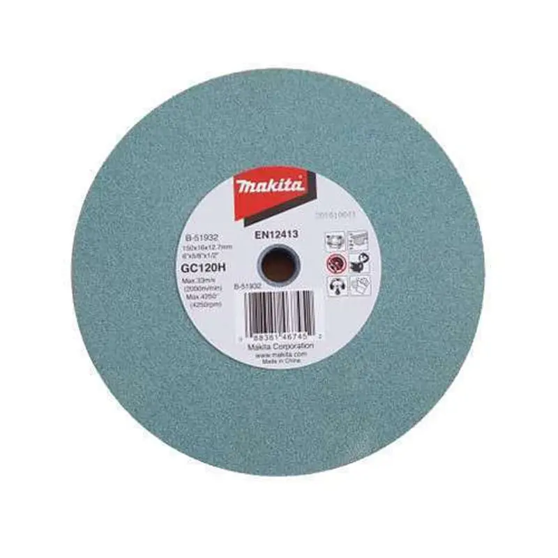 Makita 150Mm Grinding Stone Disc – 16Mm Thickness, 12.7Mm Arbor 1