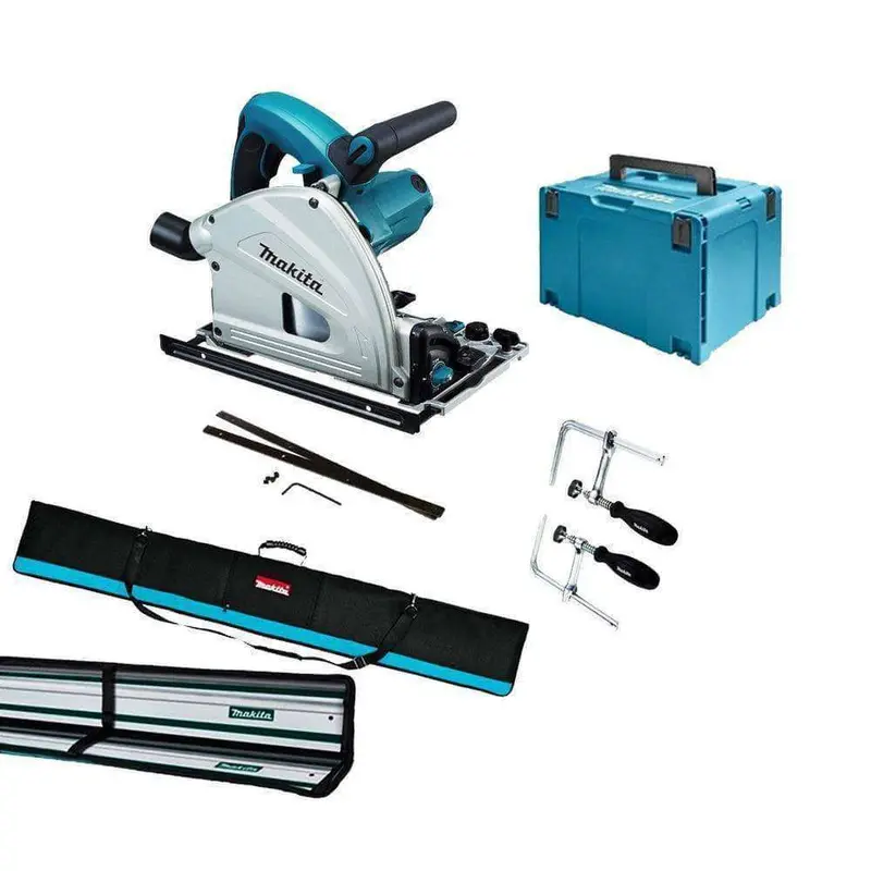 Makita 165Mm Plunge Cut Track Saw Kit – Dual 1.4M Rails 1