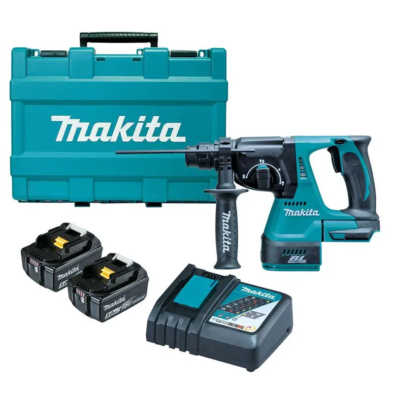 Makita 18V Brushless Rotary Hammer Drill – Complete Li-Ion Kit 1