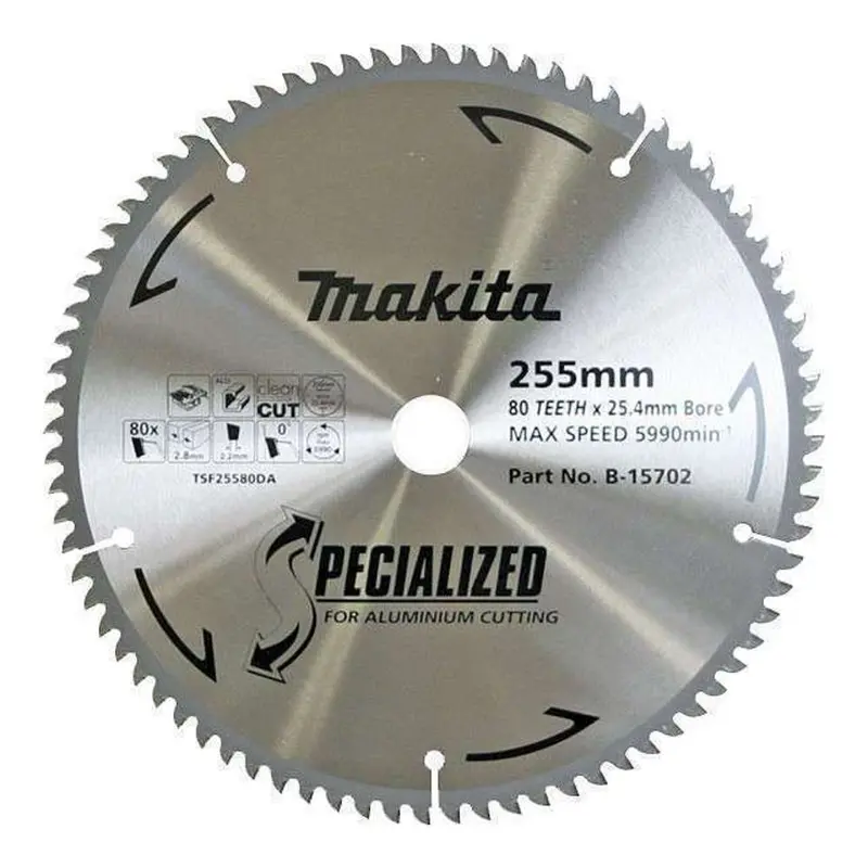 Makita 260Mm Aluminium-Cut Mitre Saw Blade – 80-Tooth Carbide-Tipped 1
