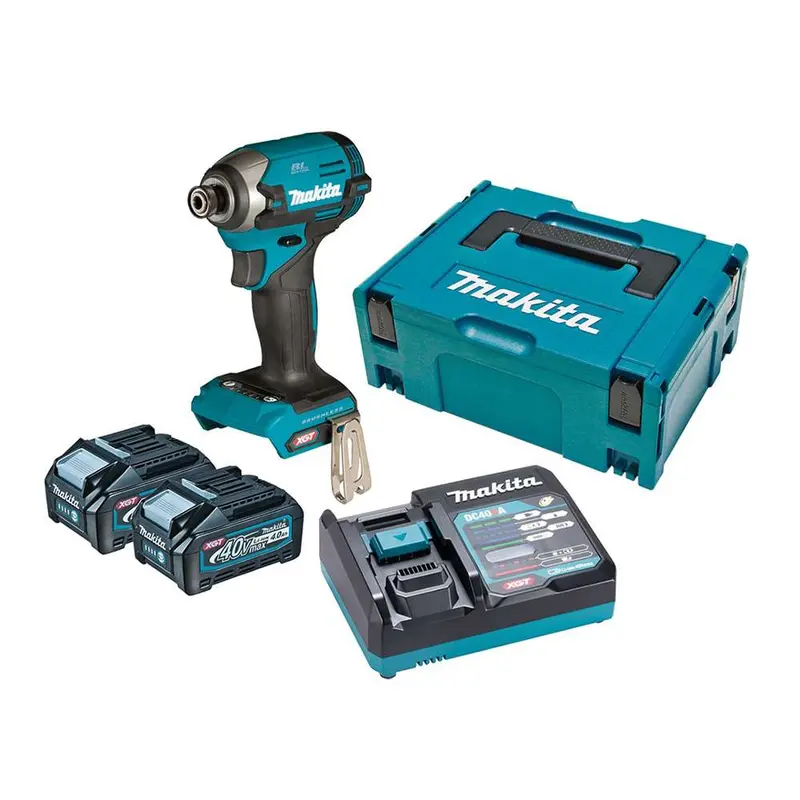 Makita 40V Max Brushless Impact Driver – Cordless Li-Ion Kit With Battery & Charger 1