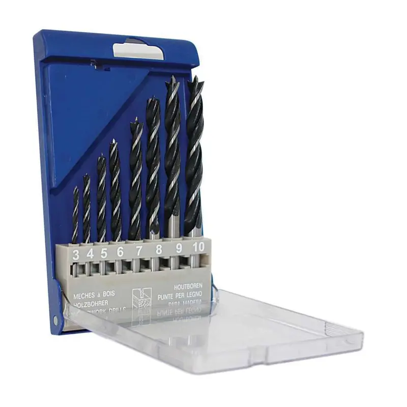 Makita 8-Piece Brad Point Drill Bit Set — 3 Mm To 10 Mm 1