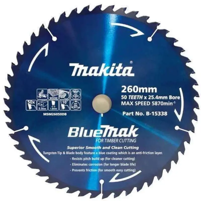 Makita Bluemak 260Mm Circular Saw Blade – 50 Tooth 1