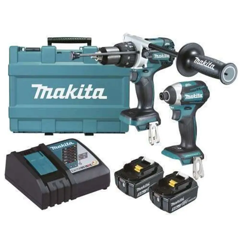 Makita Combo Kit: 18V Impact Driver & Hammer Drill – Cordless Power Duo 1