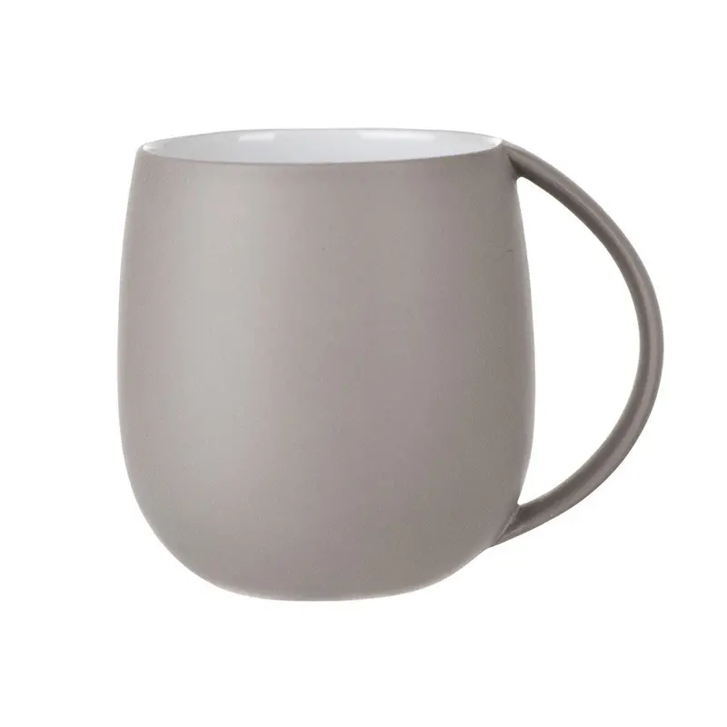 Matte Taupe Ceramic Mug – 400Ml Capacity 1