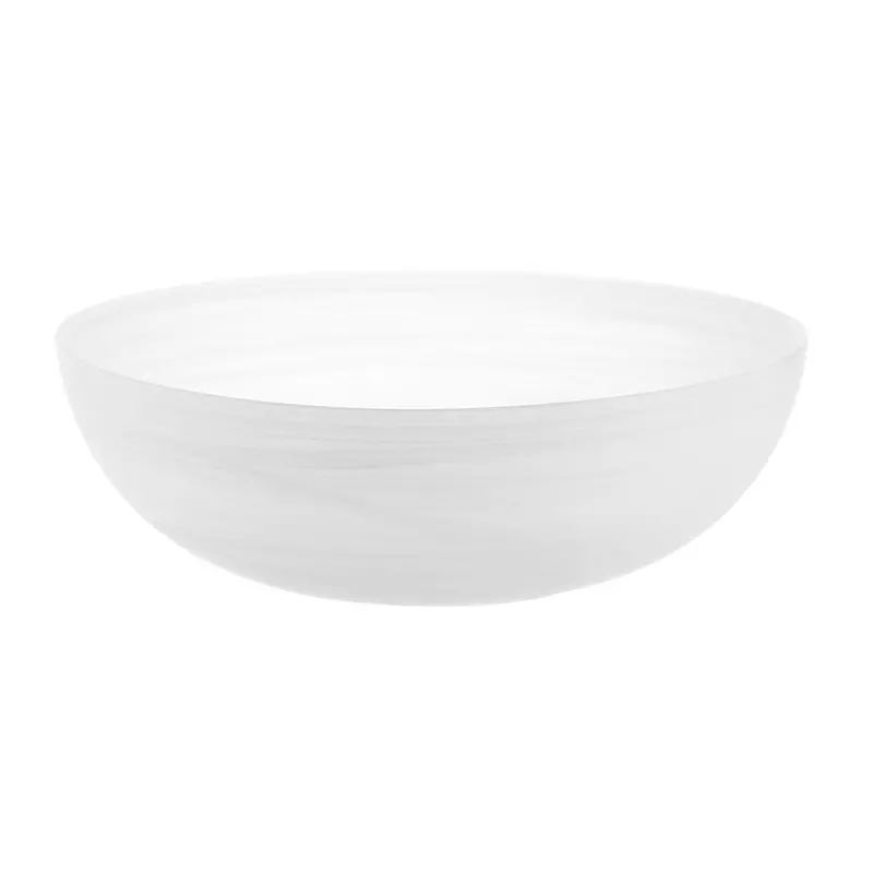 Matte White Alabaster Round Serving Bowl – 28 Cm 1