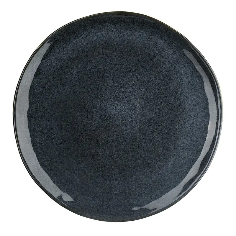 Mediterranean Blue Stoneware Dinner Plate 1
