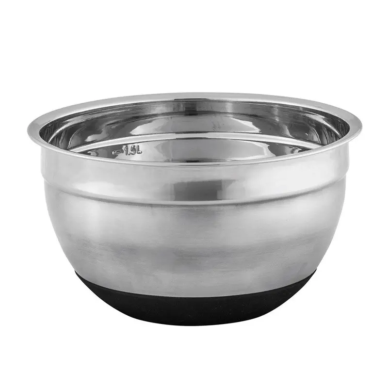 Medium Anti-Slip Stainless Steel Mixing Bowl 1