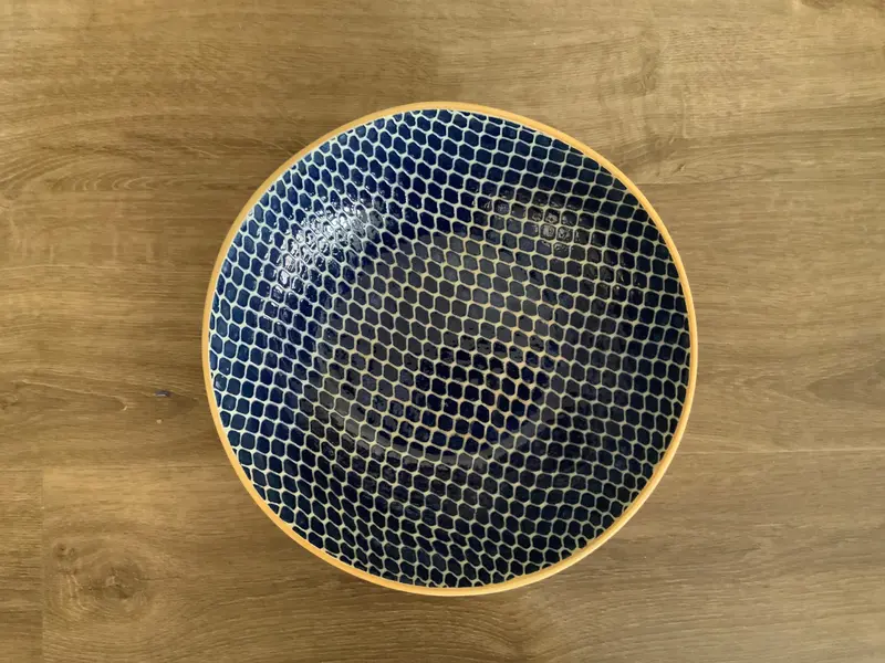 Medium Serving Bowl – Cobalt Taj Pattern 1